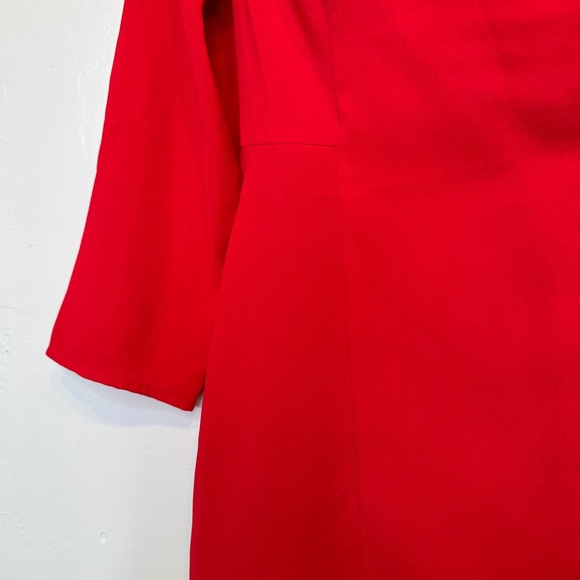 Topshop | Retro Mod Design Ruffle Details V-Neck Holiday Mini Blazer Dress - Picture 10 of 15